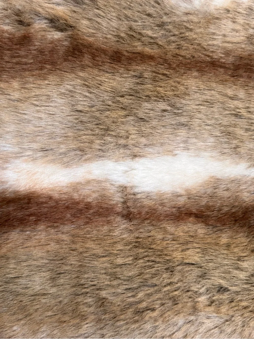 Pottery barn faux fur and microsuede throw, like new, 50x60